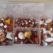 Coffret kit 1000 strass couleurs divers pour décoration scrapbooking